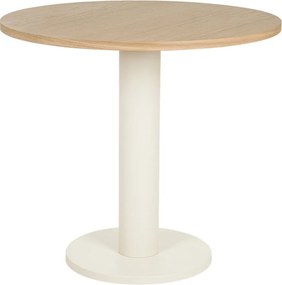 Кръгла трапезна маса с дъбов плот ø 80 cm Sool – noo.ma