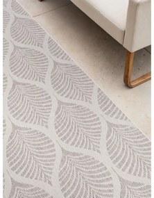 Пътека за открито и закрито в цвят слонова кост и сиво 80x250 cm Duet Liora – NORTHRUGS