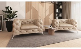 Бежово кадифено кресло Chelsea – Ropez