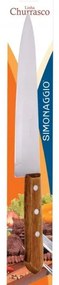 Нож готварски от неръждаема стомана 18см с дървена дръжка SIMONAGGIO-CHURRASCO (CH5214)