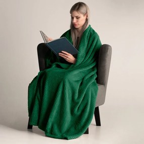 Тъмнозелено одеяло от микрофибър , 150 x 200 cm Henry - DecoKing