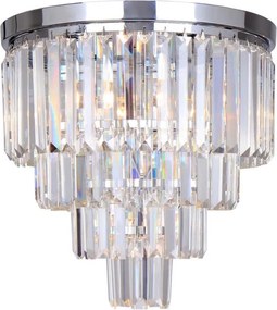 Zuma Line FC17106/4+1-CHR-Кристален таванен полилей AMEDEO 5xE14/40W/230V chr.