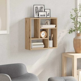 856072 vidaXL стенна етажерка Artisan Oak 45x16x45 cm инженерна дървесина