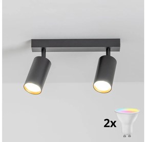 Brilagi - LED димируемо точково осветително тяло SELE 2xGU10/6,5W/230V черно/златно