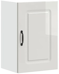 853549 vidaXL Кухненски стенен шкаф, Kalmar, бял гланц, инженерно дърво