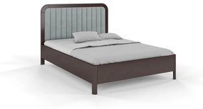 Кафяво-сиво двойно легло от букова дървесина , 160 x 200 cm Visby Modena - Skandica