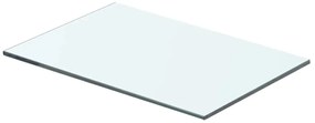 3051554 vidaXL Рафтове, 2 бр, панели прозрачно стъкло, 40x20 см