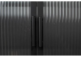 Черен метален шкаф 150x90 cm Boli - Dutchbone