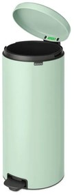 Кош за боклук с педал Brabantia NewIcon 1008851, 30 л, Плавно затваряне, Противоплъзгаща основа, Светлозелен