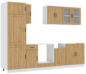 3314810 vidaXL Комплект кухненски шкафове от 8 части Kalmar, инженерно дърво