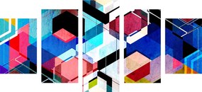 картини от 5 части – Абстрактна геометрия