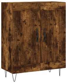 830193 vidaXL Сайдборд, опушен дъб, 69,5x34x90 см, инженерно дърво