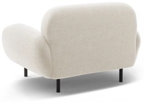 Бяло кресло от букле Poppy – Micadoni