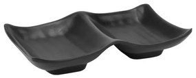 Horecano - Меламинов рамекин двоен 13,5x8,5xh2см черен SHIBUI-(232074)