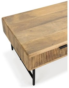 Масичка за кафе от масивно манго в естествен цвят 60x120 cm Mundra – MOME