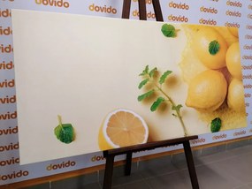 Картина на платно – Лимони с мента