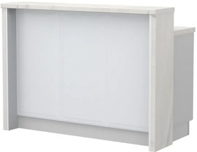 Остров за кухненска пейка Evora-Length: 135 cm.-White Marble