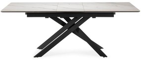Сгъваема трапезна маса с керамичен плот с допълнителна плоча 89,5x160 cm Belma – Marckeric