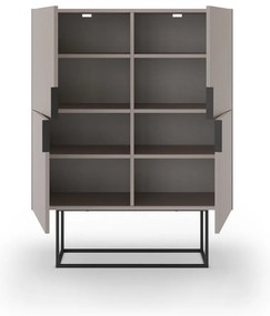 Сиво-бежово шкафче 100x130 cm Titan – Marckeric