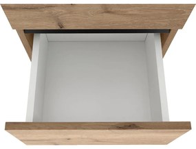 Висок шкаф за баня от декор от дъб в естествен цвят 38x130 cm Wisla – Støraa