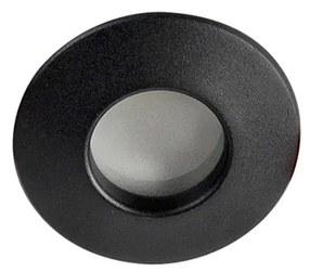 Комплект от 6 модерни вградени спота черни IP44 - Gap