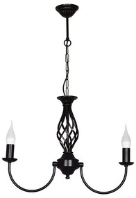 Полилей КОМО, черен, 2xE14