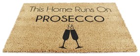 Изтривалка от кокосови влакна 40x60 cm This Home Runs On Prosecco – Artsy Doormats