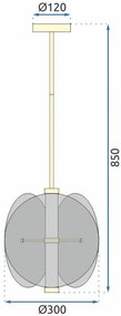 Пендел black APP1675-CP Round