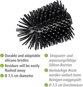 Сменяема силиконова четка за тоалетна, ø 7,5 cm - Wenko