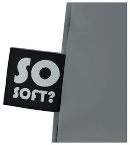 Сив детски пуф от изкуствена кожа Chill M – So Soft?