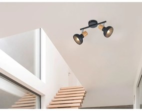 Матово черно прожектор ø 10 cm Latika – Trio