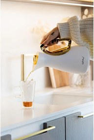 Термос в бял и златист цвят 1 l Alessia – Vialli Design