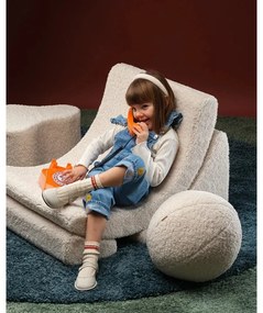 Кремава детска възглавница за диван от букле Ball – Wigiwama