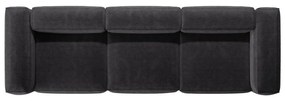 Тъмносив диван от рипсено кадифе 364 cm Bergano – Cosmopolitan Design