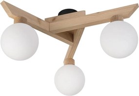 Плафонен полилей ANTONIO 3xG9/5W/230V дъб/бял