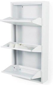 Бял метален шкаф за обувки Billy - Spinder Design