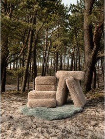 Светлозелен детски килим 115x140 cm Mammoth – Meowbaby