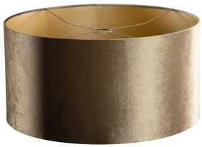 Кадифена абажура бронз със златно вътрешно покритие 50/50/25