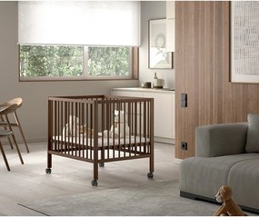 Кафява кошара за игра от масивен бук 95x75 cm Dino – Vipack