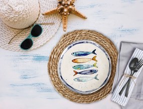 Дълбока чиния LA MEDITERRANEA Peixe, 21 cm, порцелан