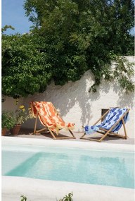 Синя памучна плажна кърпа 100x160 cm Nugo – noo.ma