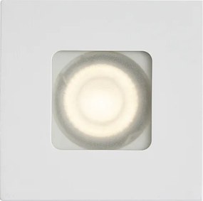 Комплект от 6 модерни вградени прожектора бели квадратни IP44 - Qure