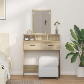 Sonata H Тоалетка с чекмеджета Дъб Сонома 79x41x140 см