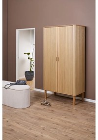 Гардероб от дъбов декор в естествен цвят 100x200x55 cm Langley – Actona