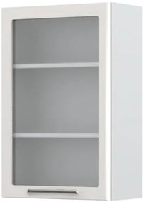 Висящ шкаф Modena V9-60-1KS with Витрина-White - Gray light