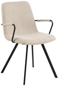 Кремави трапезни столове в комплект от 2 броя Selina - Actona