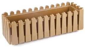 Serinova - Пластмасова саксия за балкон "Istanbul" 53,5x17xh19см, 9л, WOOD EFFECT-(IB02)