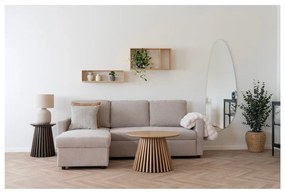 Кремаво одеяло от изкуствена кожа 130x180 cm Galena – House Nordic