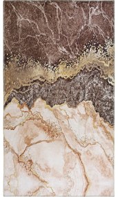 Коняк кафяв и кремав килим за миене 230x160 cm - Vitaus
