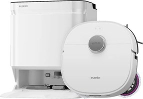 Прахосмукачка робот Eureka J15 Ultra, 19000 Pa, 3 л, Автономия 150 мин, Lidar + RGB камера, FlexiRazor, Гласов контрол, Бял